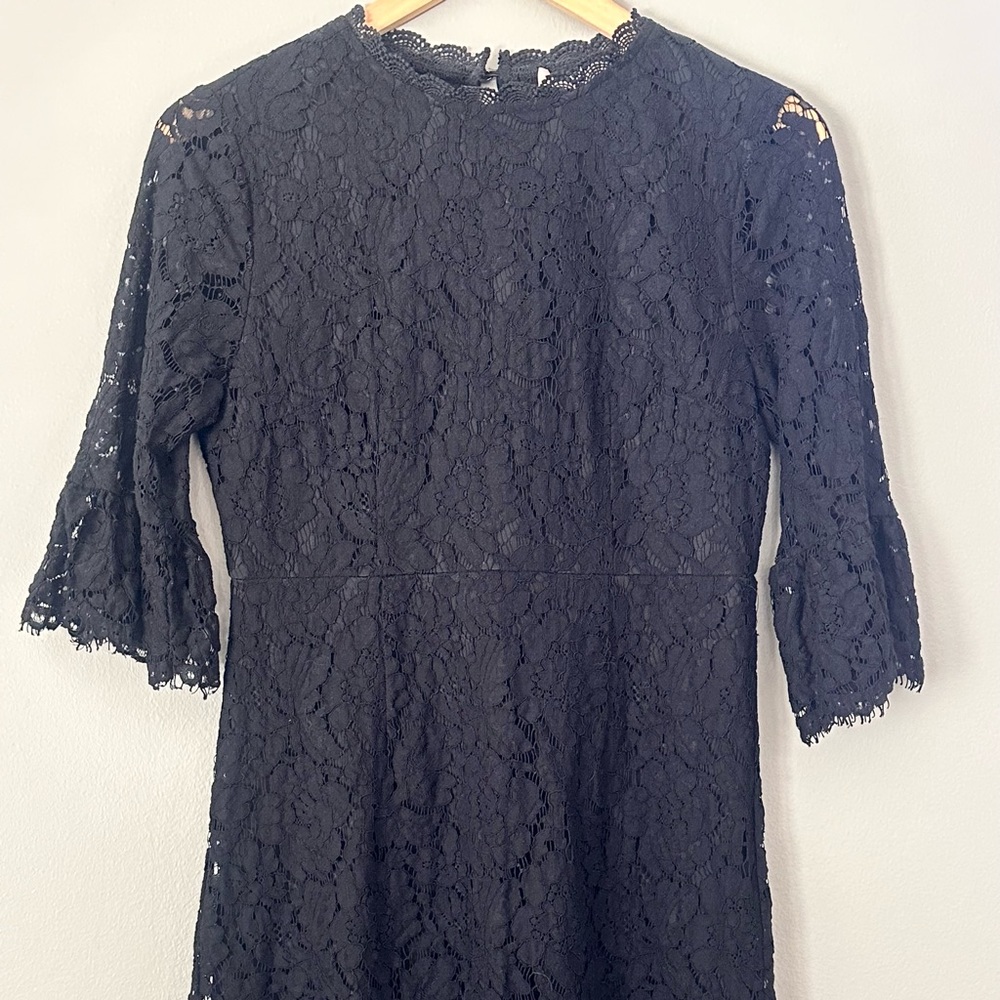 Women’s Black Quarter Sleeve Lace Dress Size S